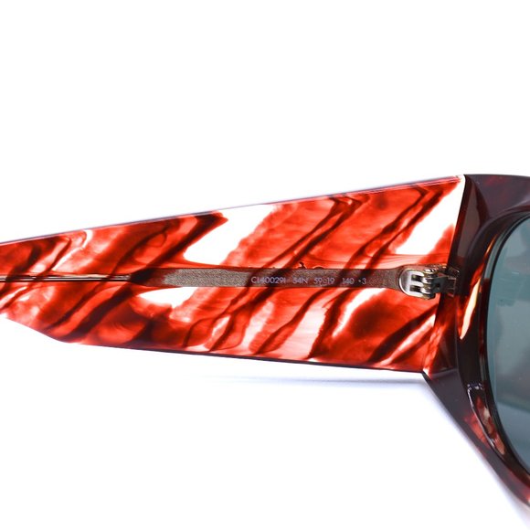 NEW CELINE PARIS CL40029I 54N RUBY RED GREY LENS AUTHENTIC SUNGLASSES - Picture 13 of 14